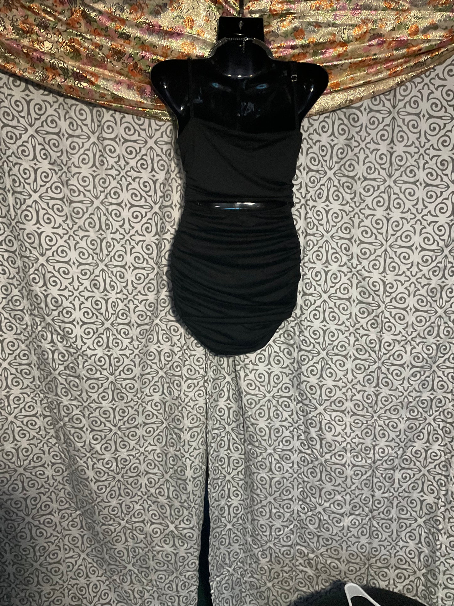 Little Black Ruched dress