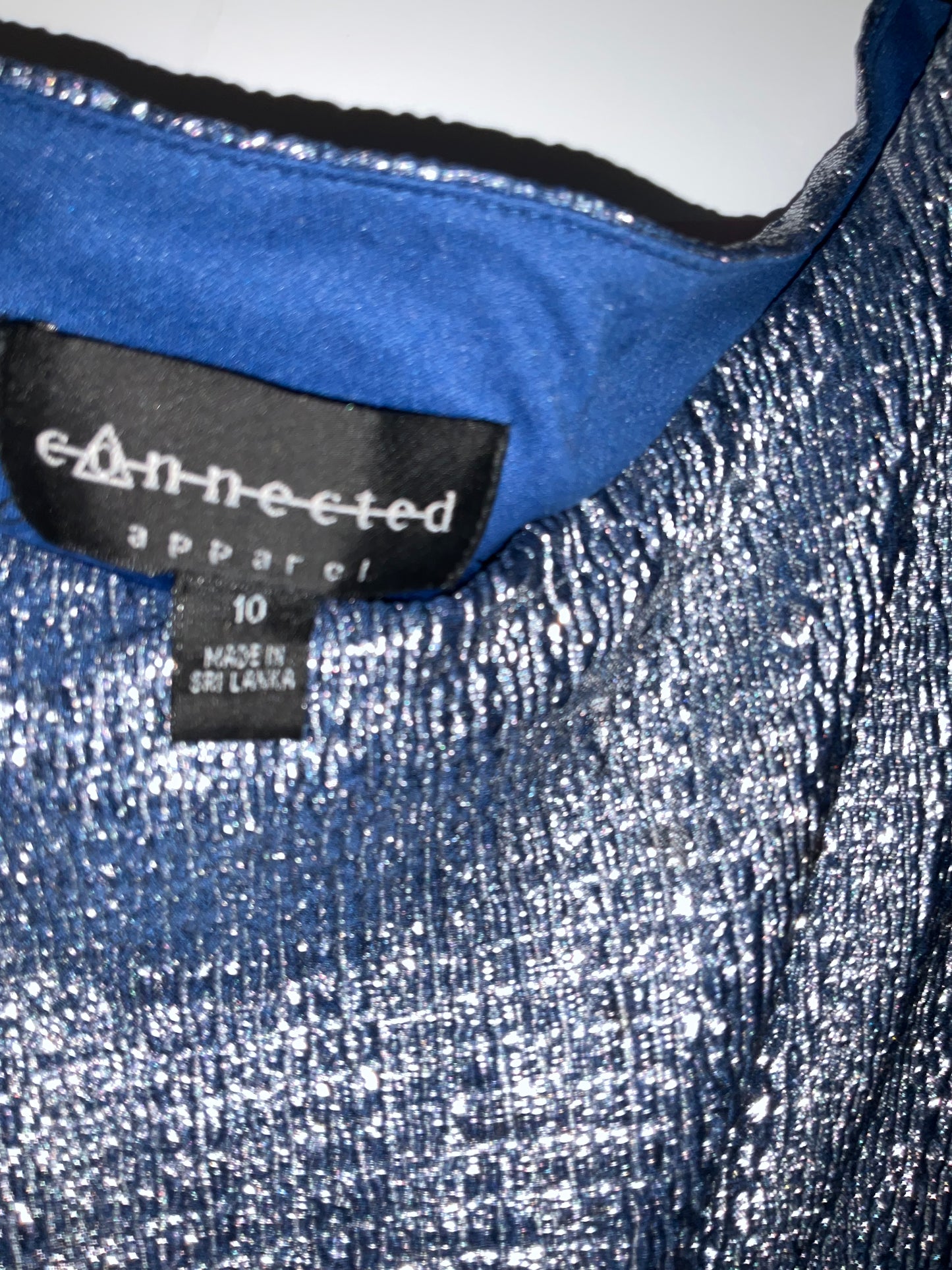 Silver wrap dress by Connected