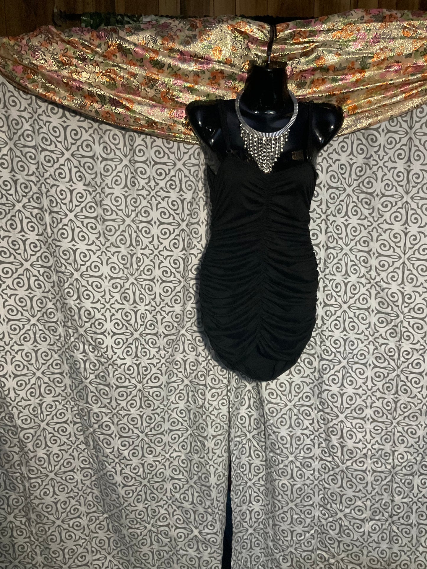 Little Black Ruched dress