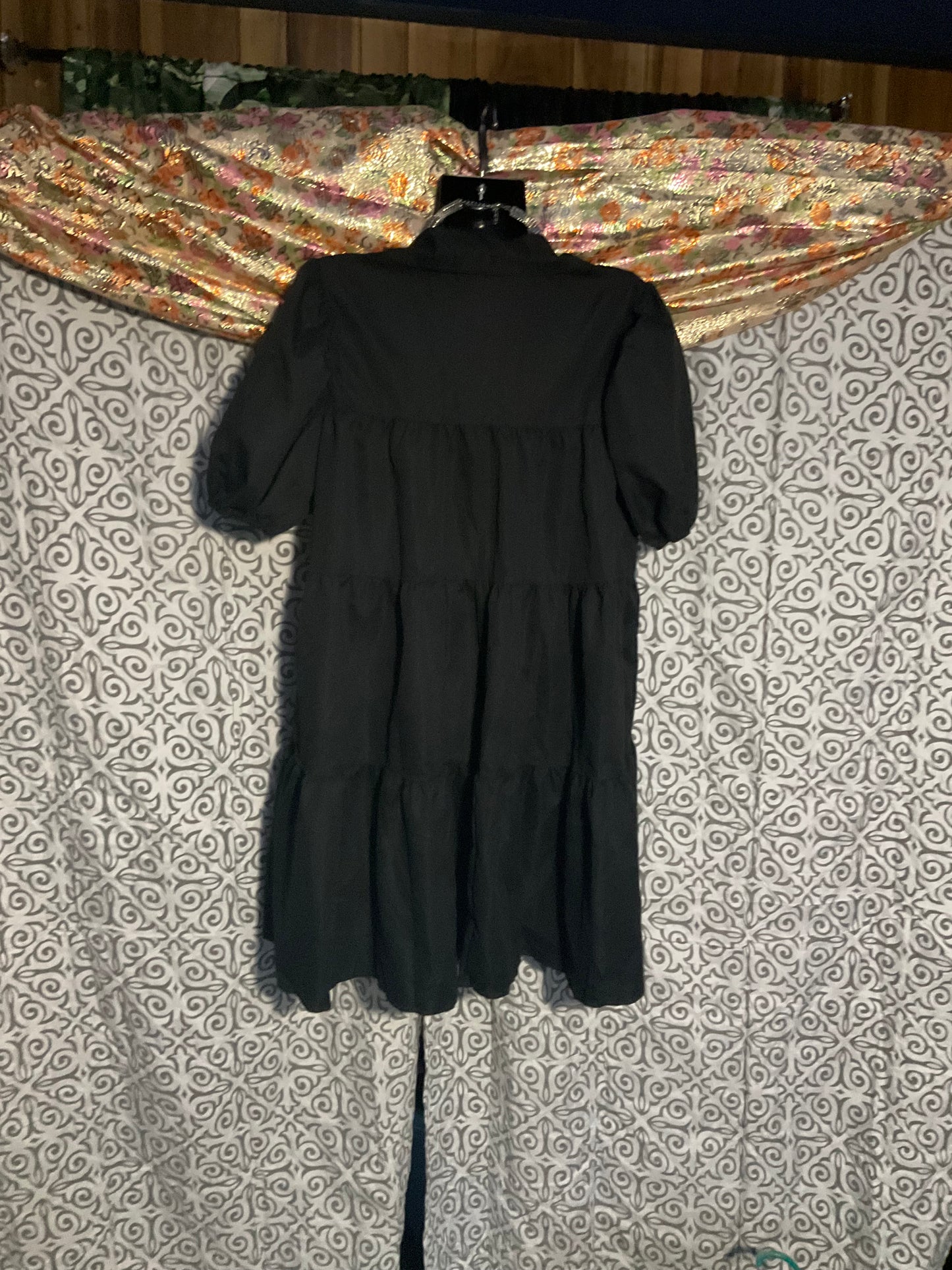 Black shirt dress