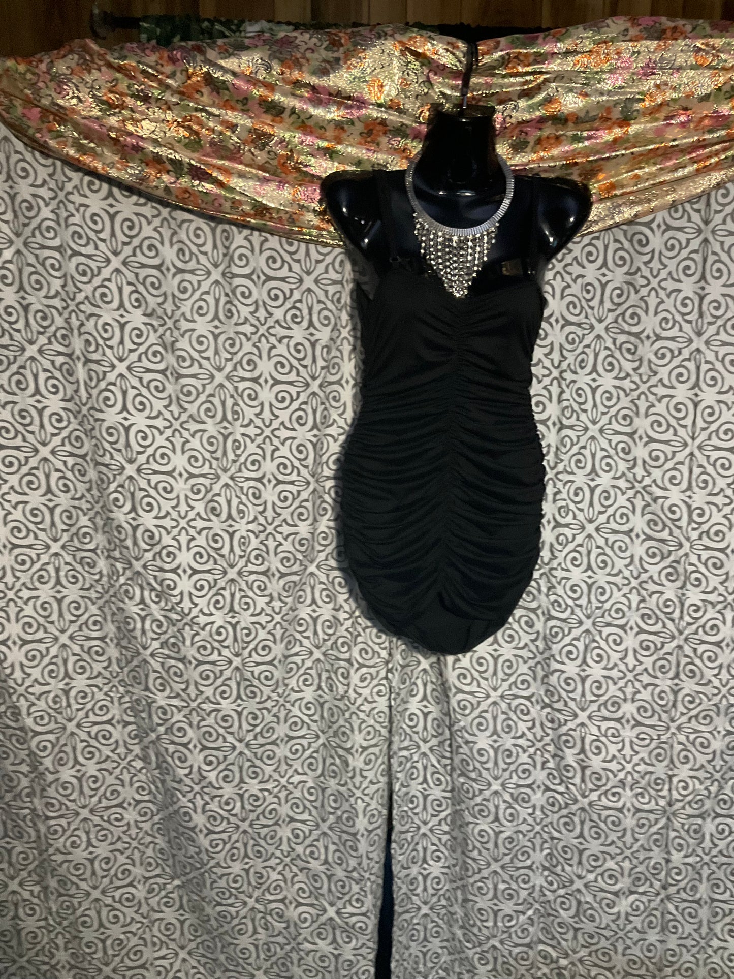 Little Black Ruched dress