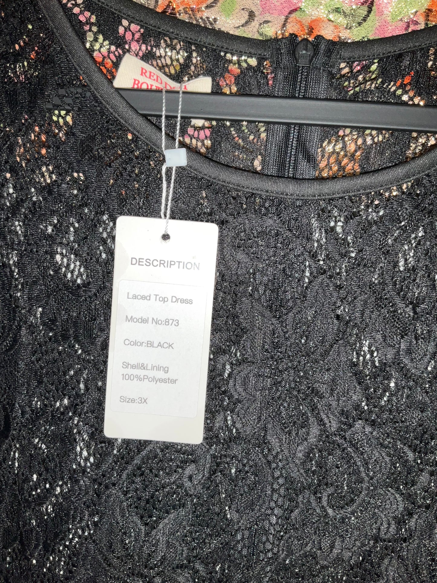 Black lace and satin Special Occasion Dress