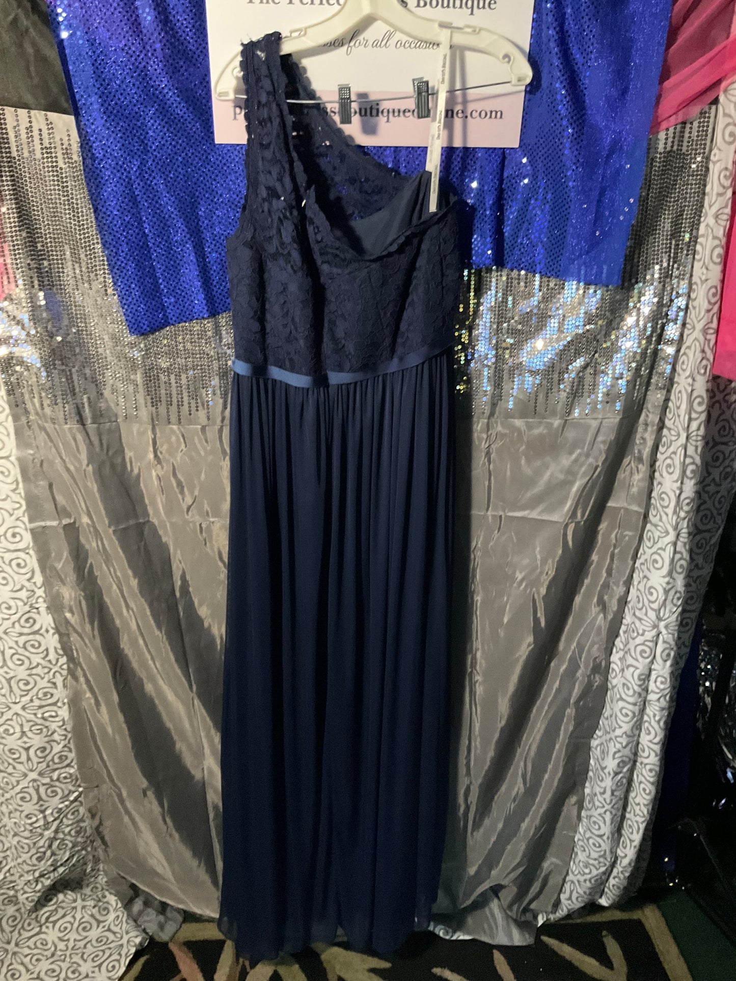 Blue David’s Bridal Bridesmaids Dress