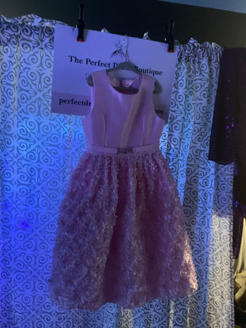 Pink girl’s special occasion dress