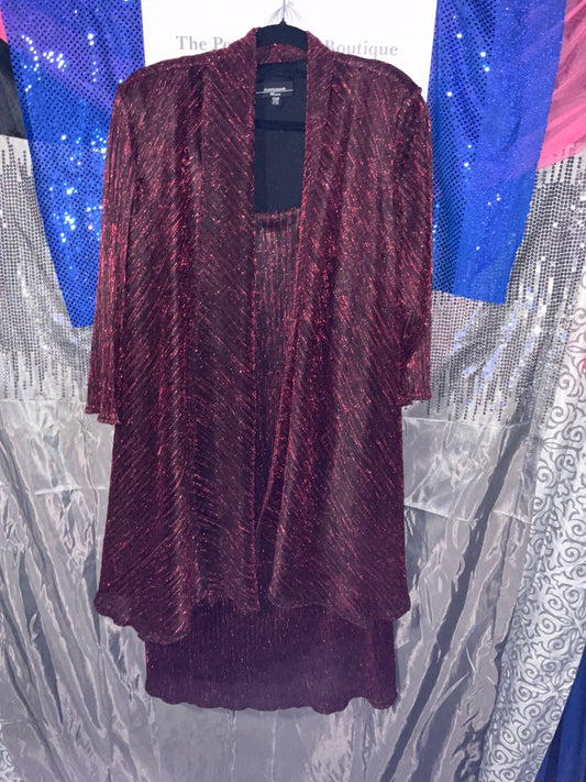 Red 2pc R&M Richards Dress
