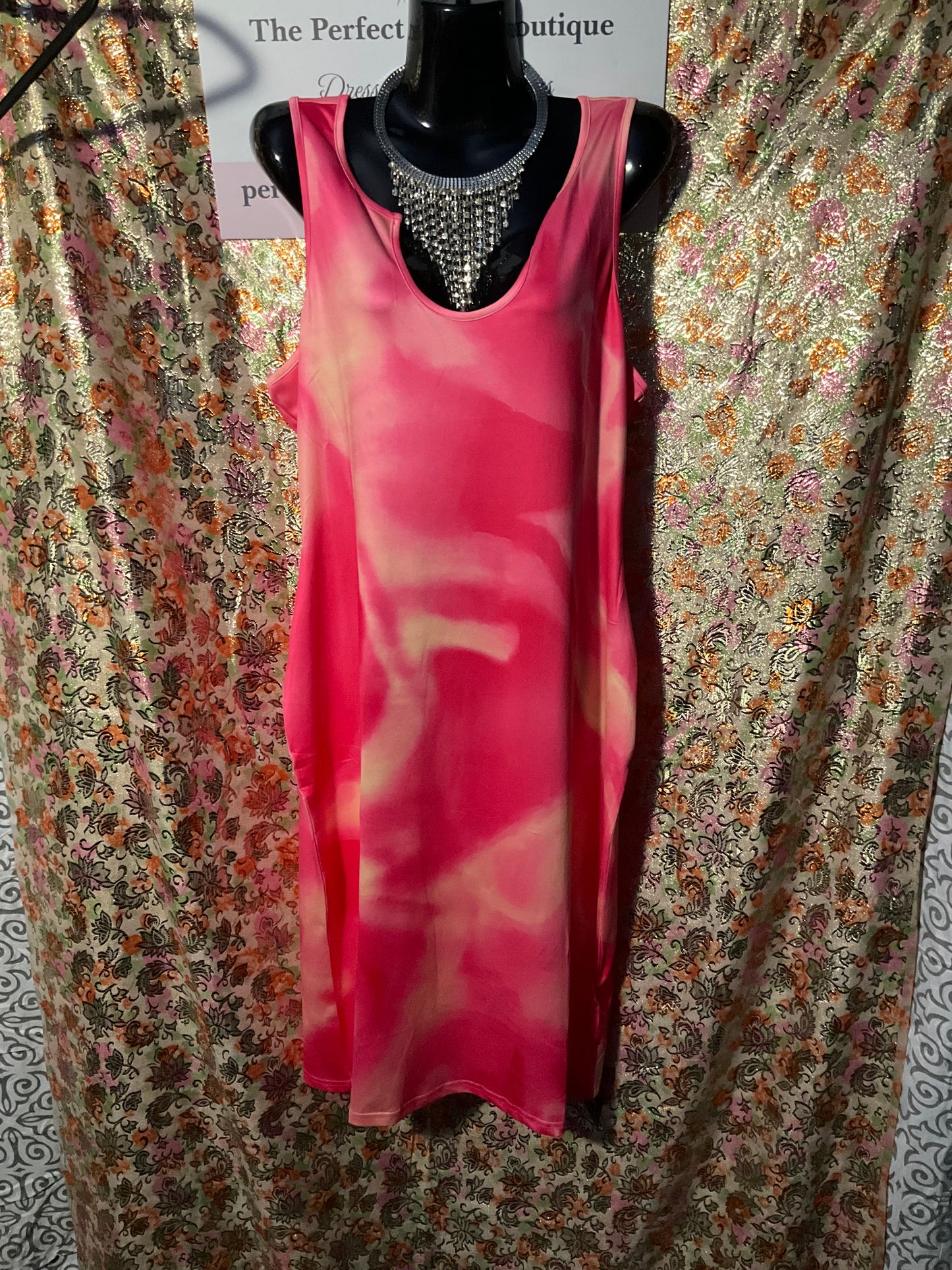 Pink Tie Dye Sundress