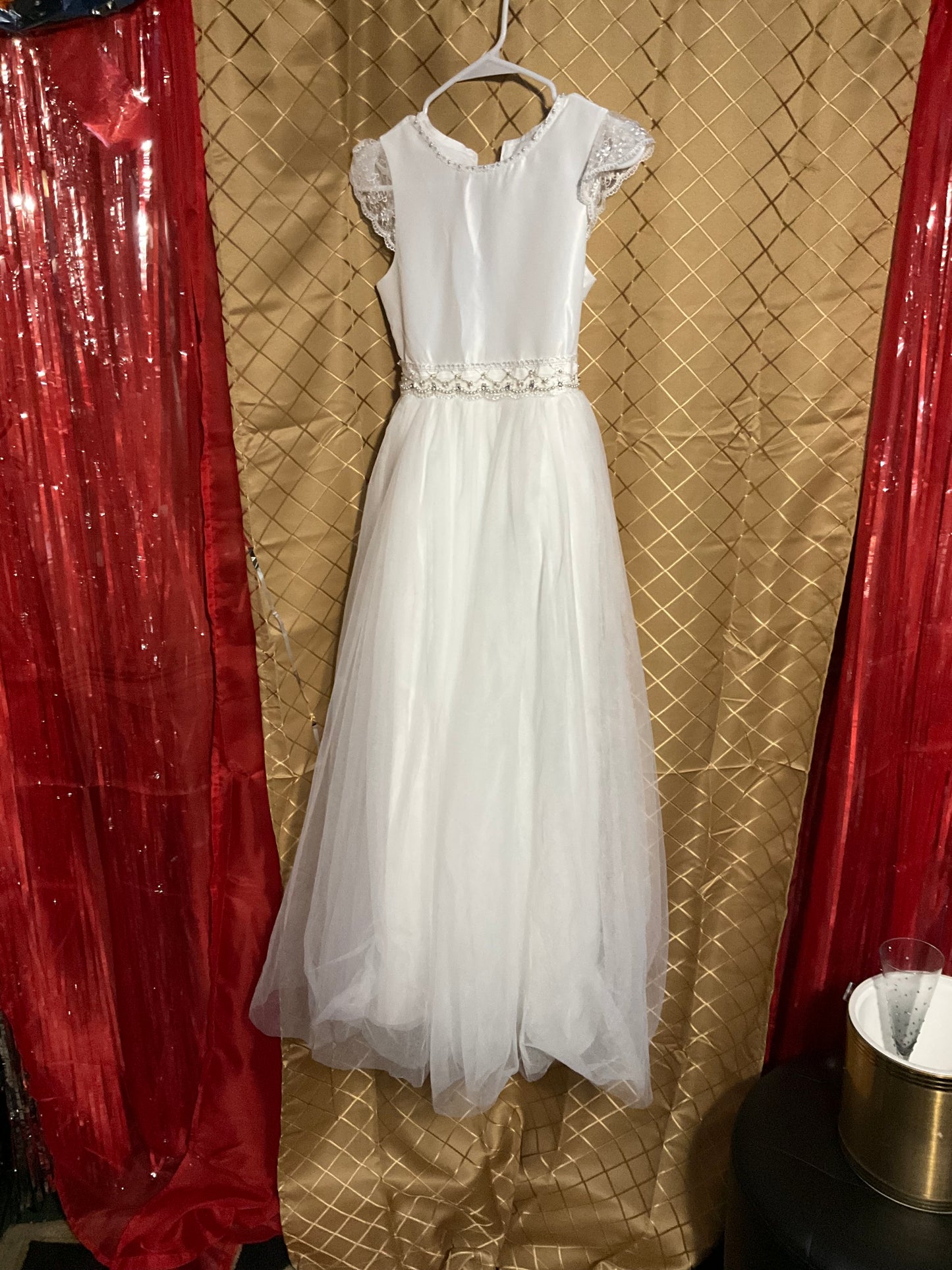 White Jr Bridesmaids dress