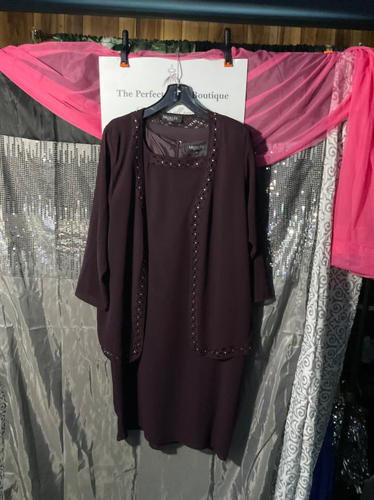 Cranberry Two Piece Mother of the Bride Dress