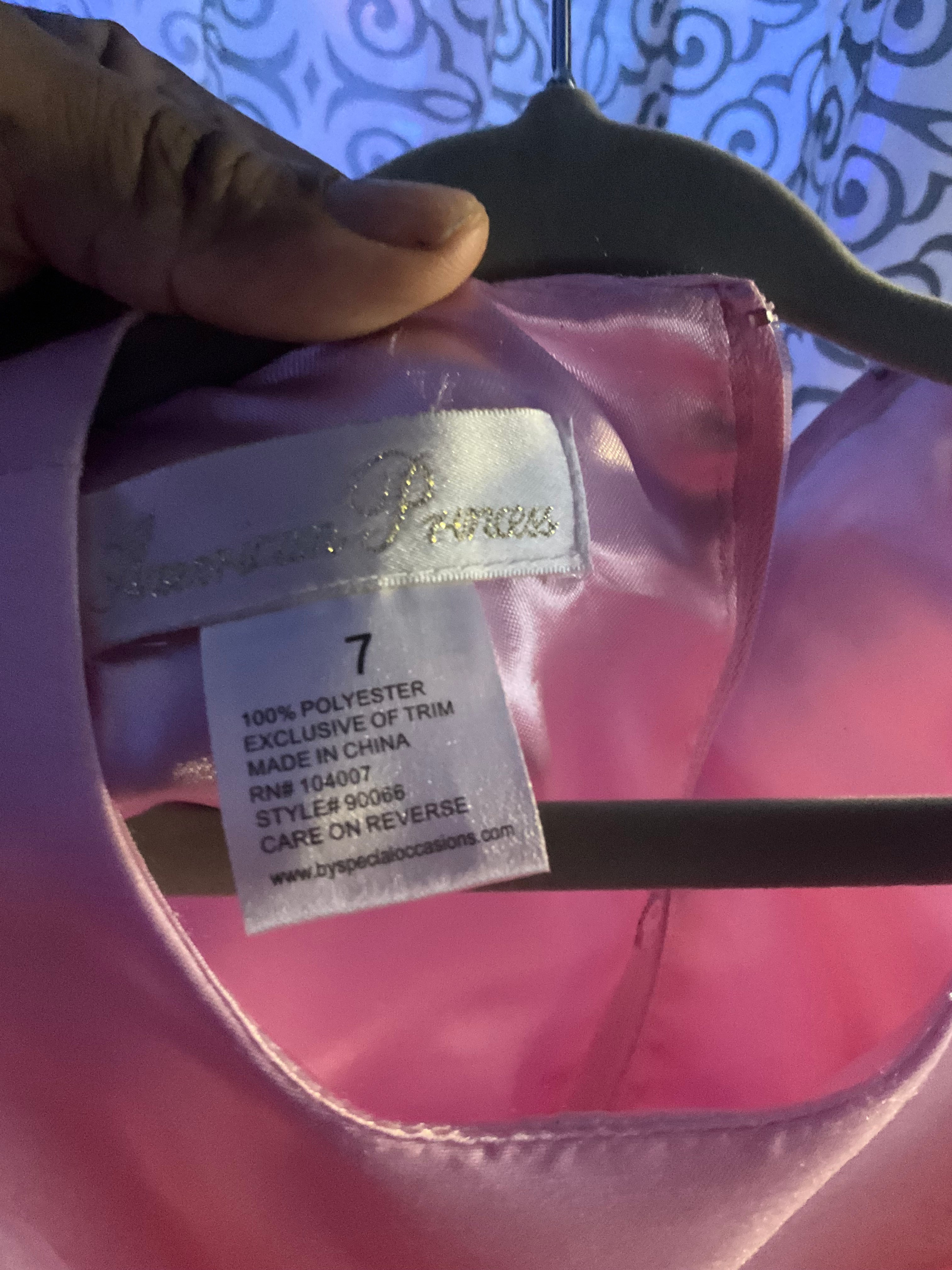 Pink girl’s special occasion dress