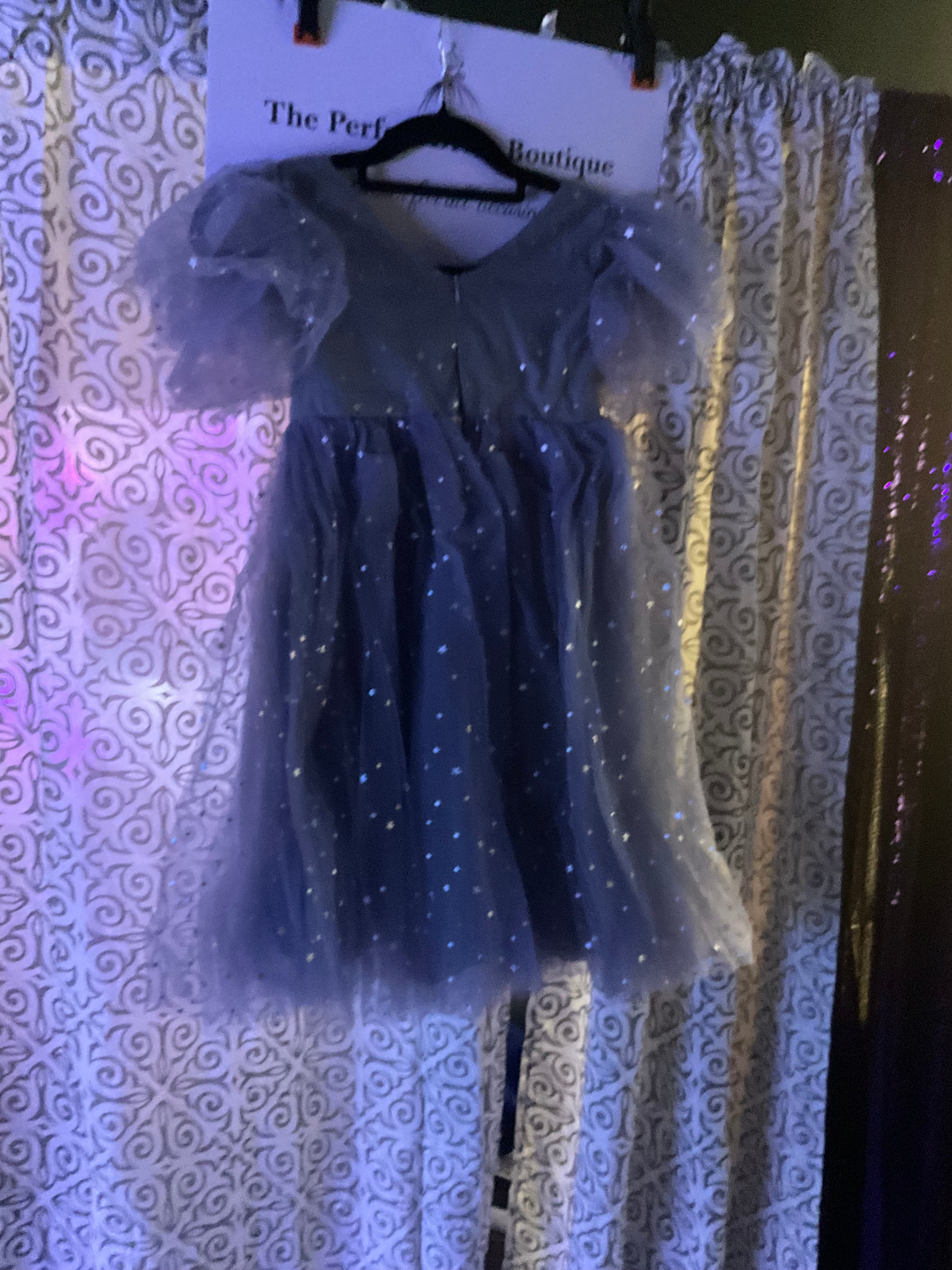 Silver Glitter Girls Special occasion Dress