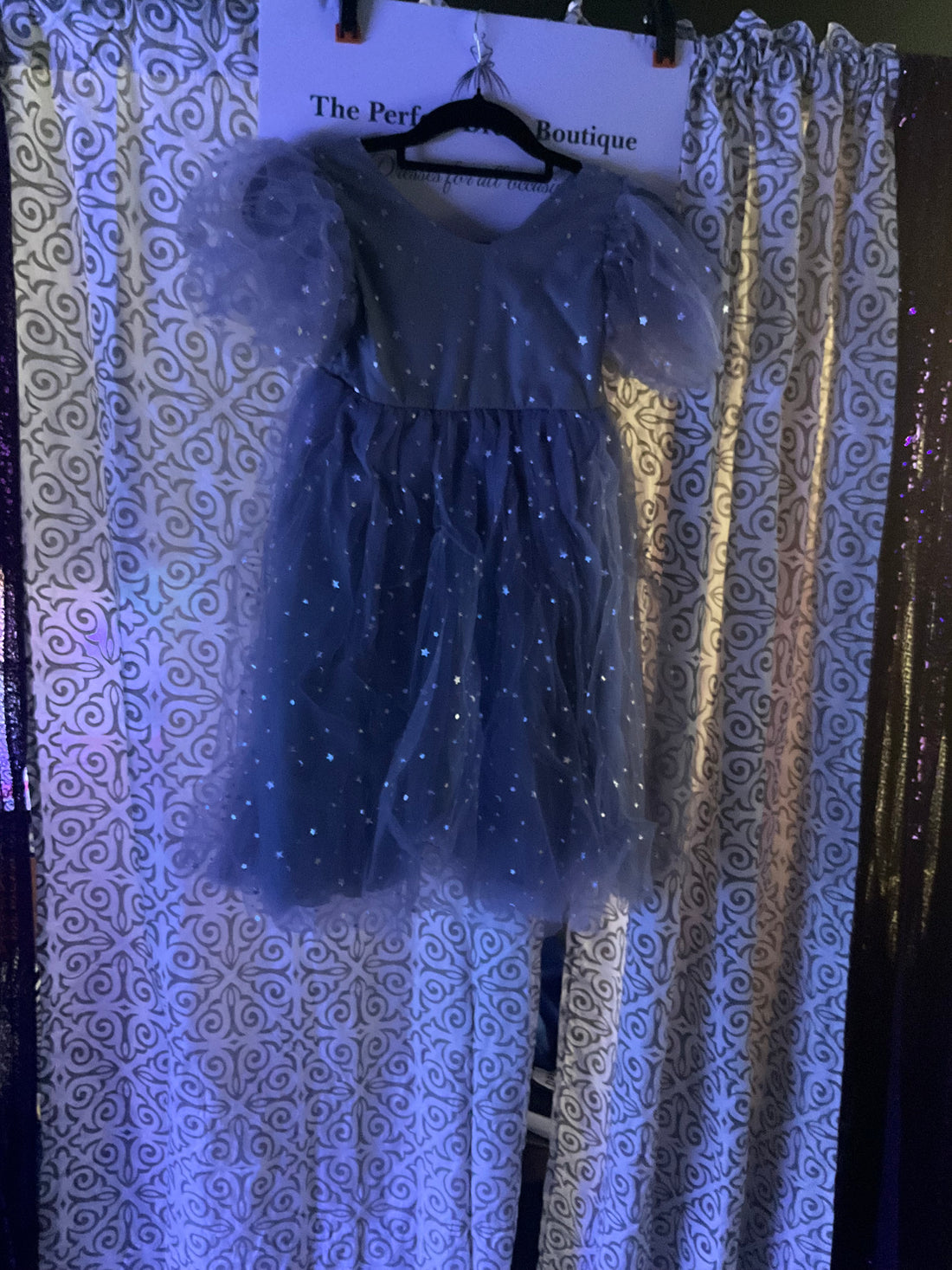 Silver Glitter Girls Special occasion Dress