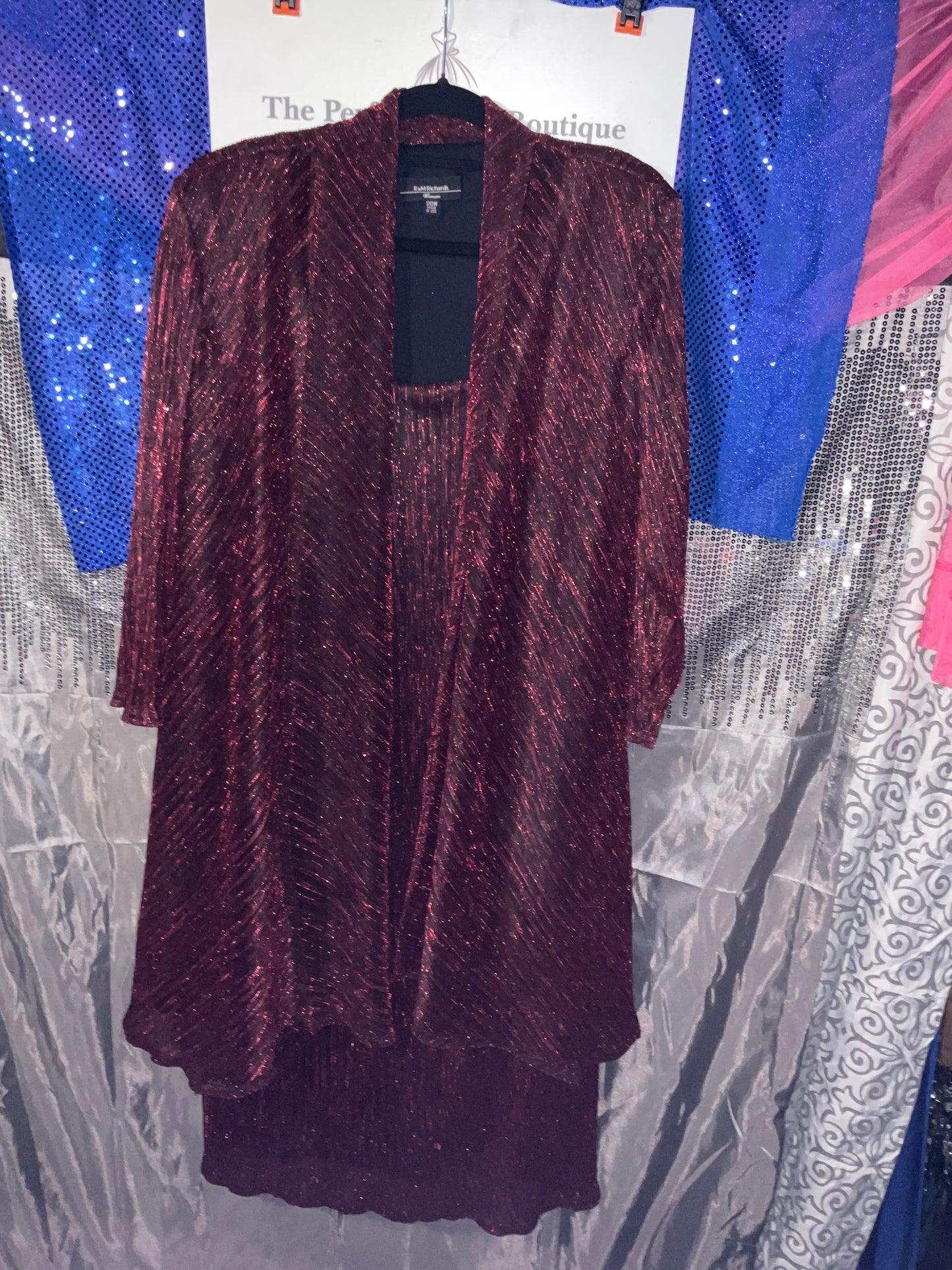 Red 2pc R&M Richards Dress