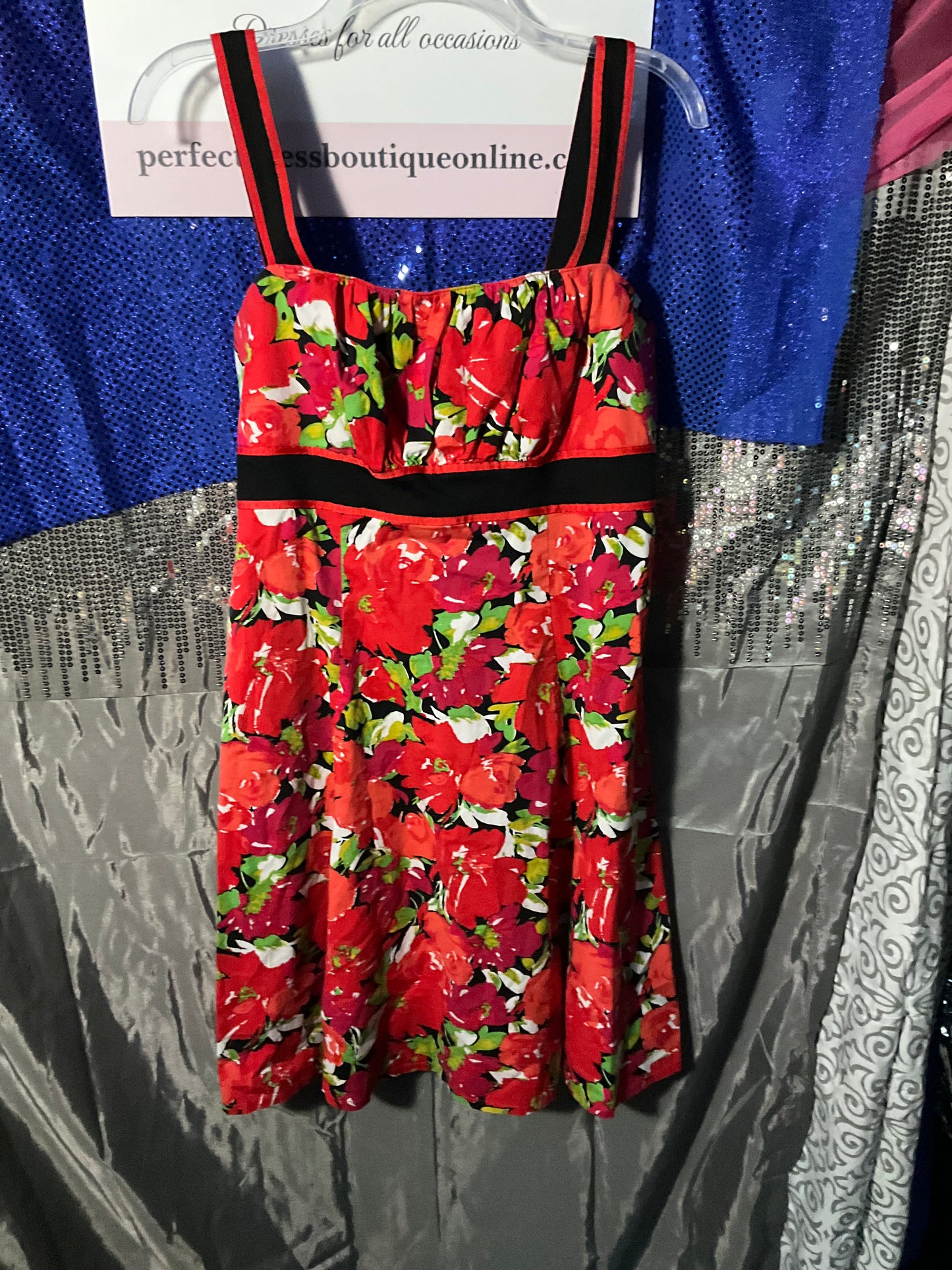 Red floral Sundress