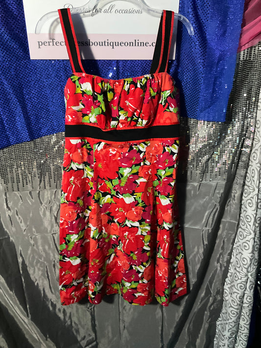 Red floral Sundress
