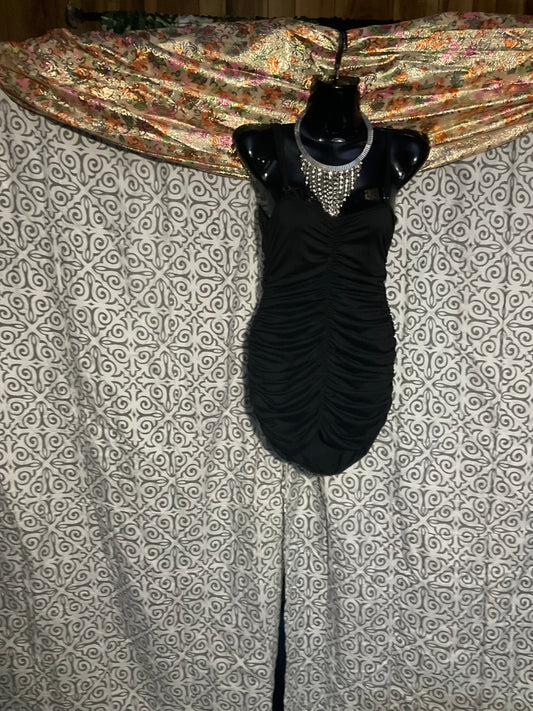 Little Black Ruched dress