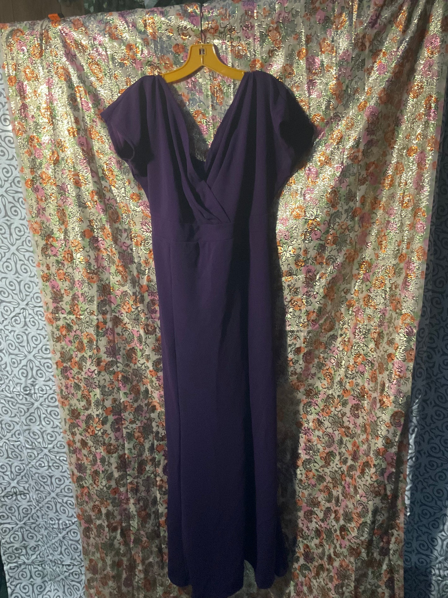 Gorgeous Purple short sleeve Special Occasion dress