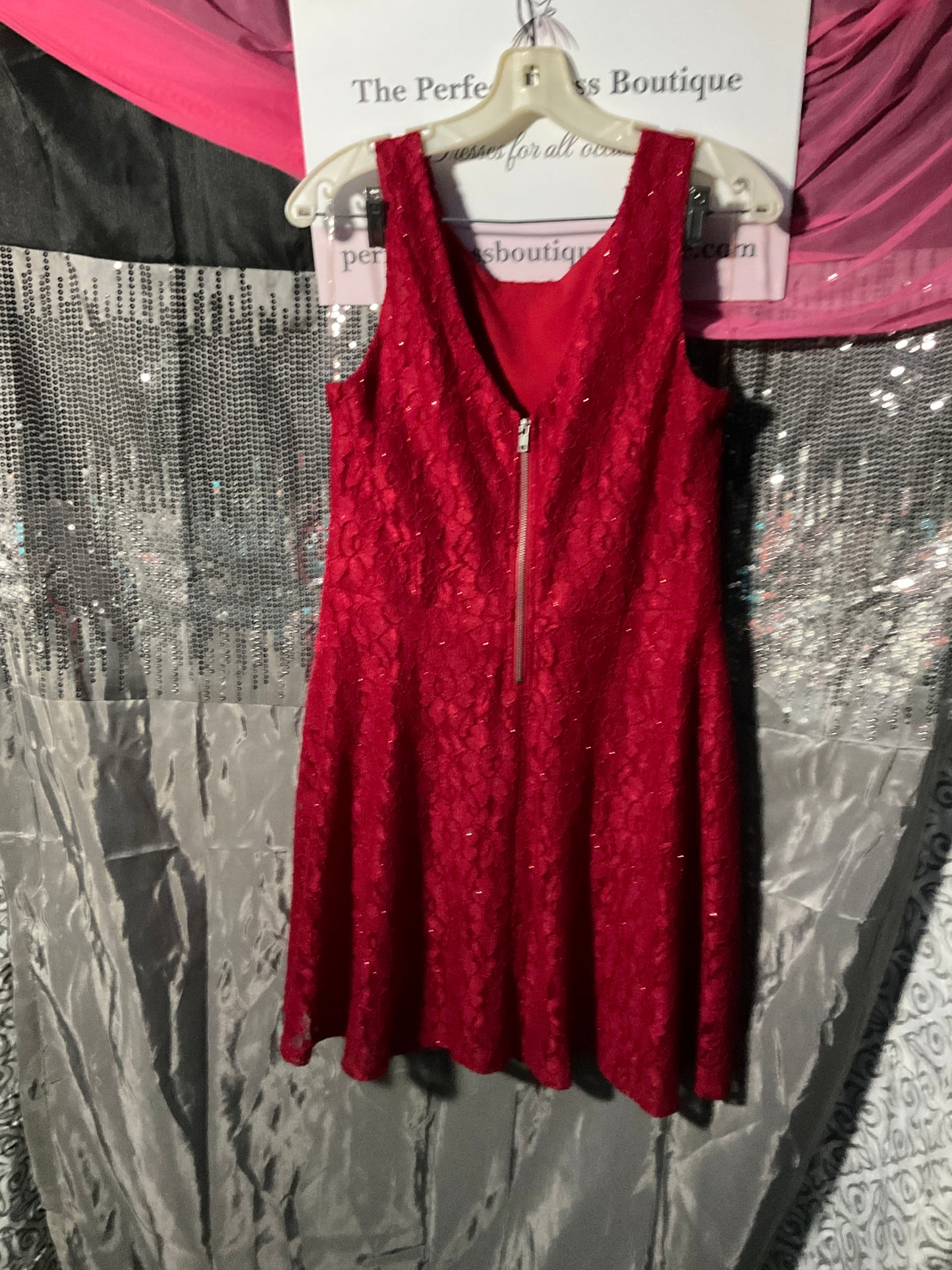 Red Sparkly Cocktail dress
