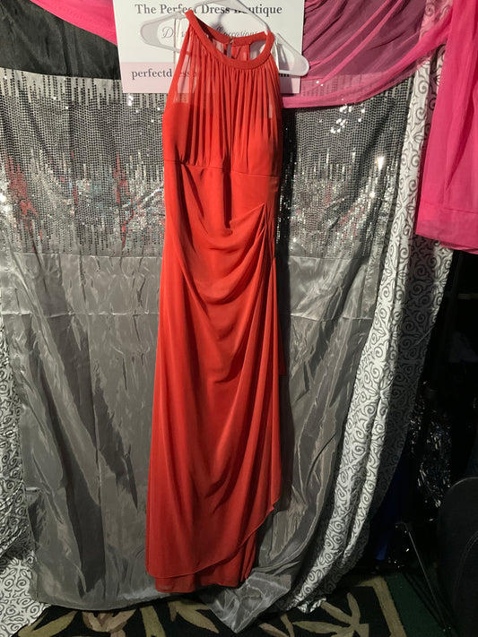 Gorgeous Orange color David’s Bridal Bridesmaid Dress