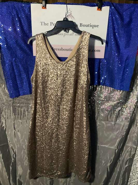 Gold Sparkly Cocktail Dress
