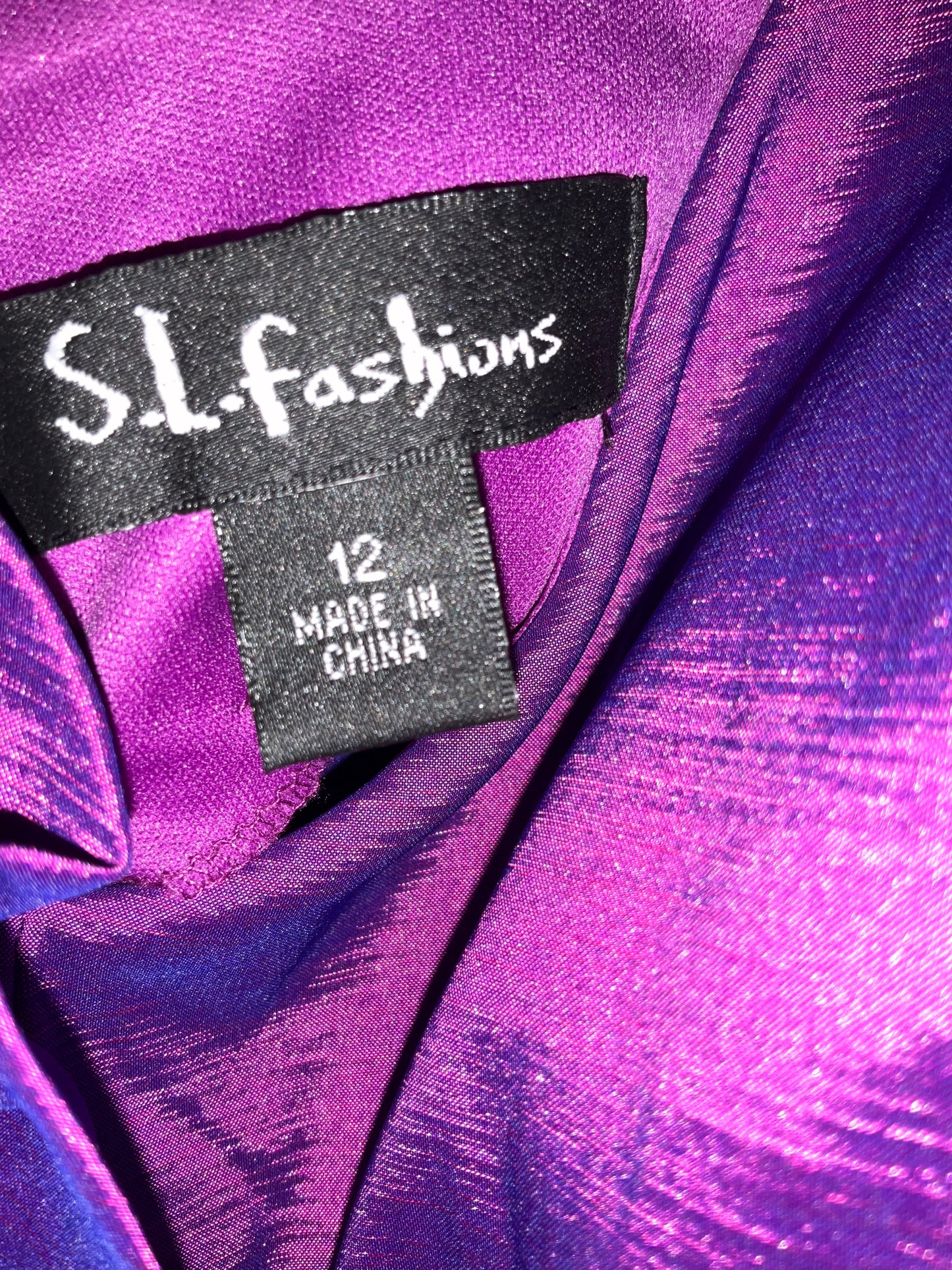 Beautiful Purple Special Occasion Dress with Ruffled shoulder strap
