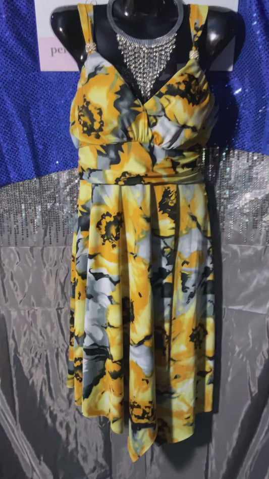 Yellow and Black Summer Dress